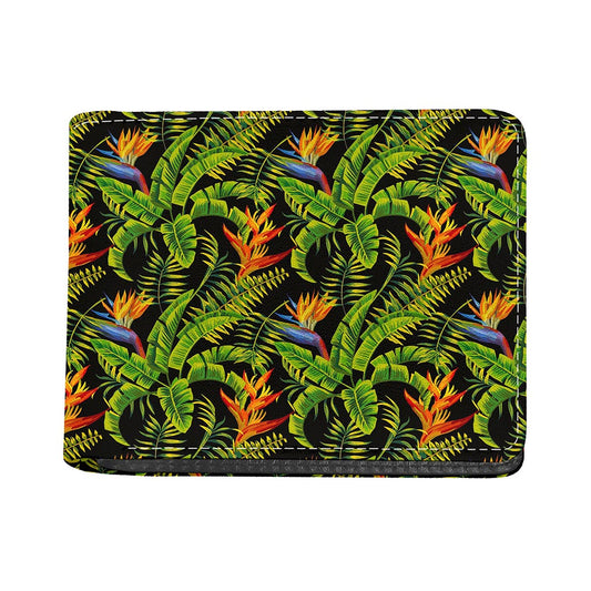 Tropical Summer Pattern Print Bifold Wallet
