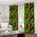 Tropical Summer Pattern Print Dimout Grommet Curtains