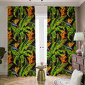 Tropical Summer Pattern Print Dimout Pencil Pleat Curtains