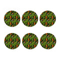 Tropical Summer Pattern Print Coaster Set