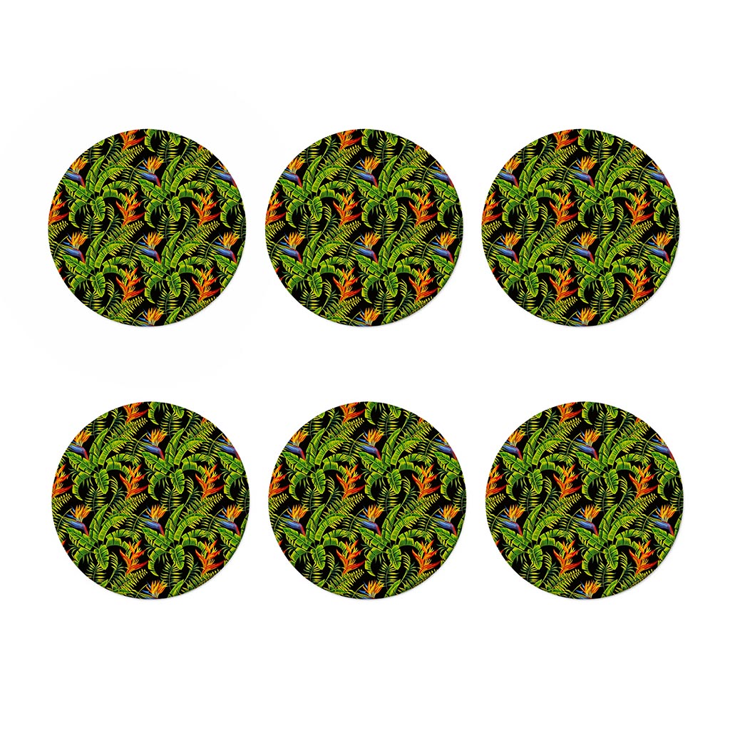 Tropical Summer Pattern Print Coaster Set