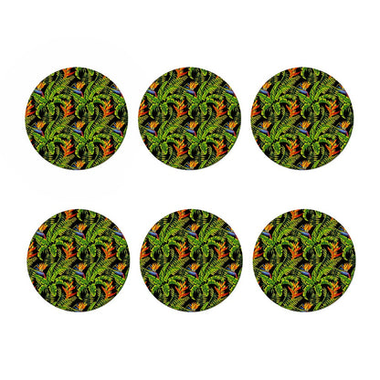 Tropical Summer Pattern Print Coaster Set