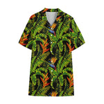 Tropical Summer Pattern Print Cotton Hawaiian Shirt