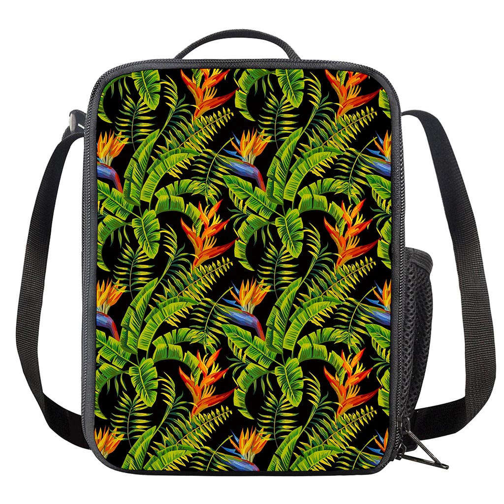 Tropical Summer Pattern Print Crossbody Lunch Bag