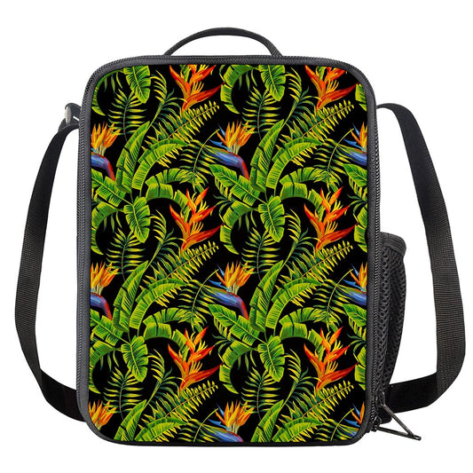 Tropical Summer Pattern Print Crossbody Lunch Bag