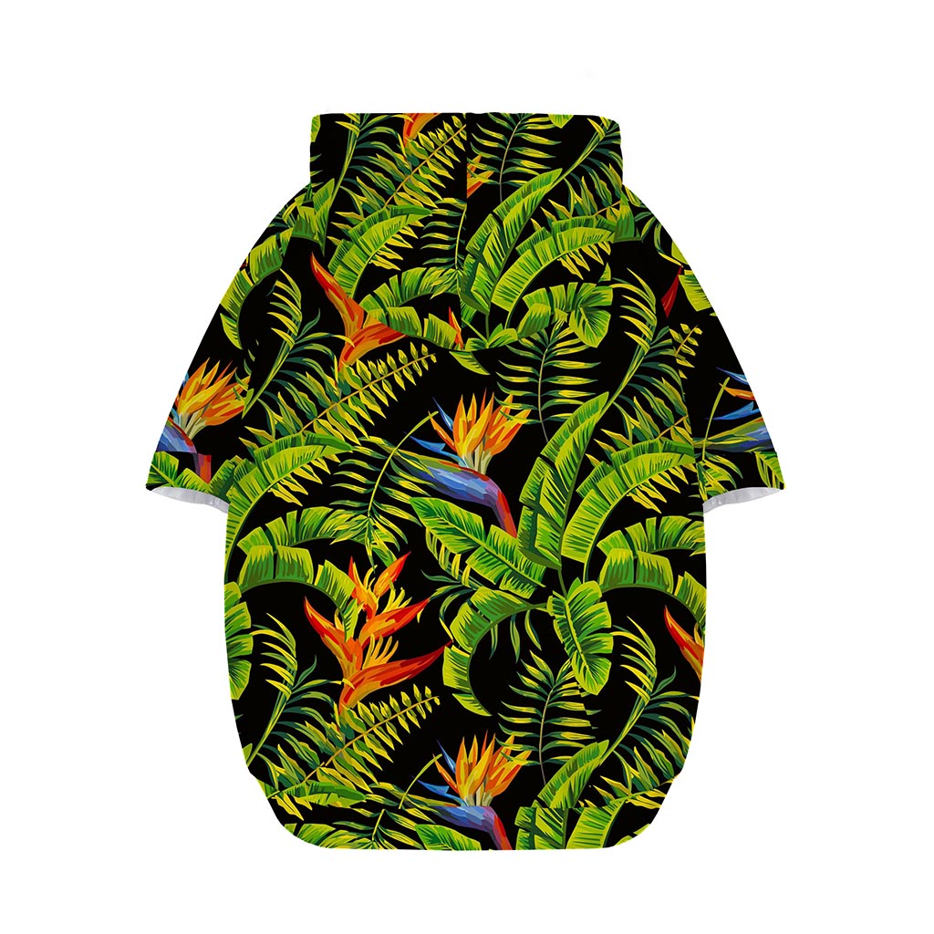 Tropical Summer Pattern Print Dog Zip Up Hoodie