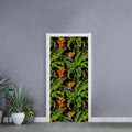 Tropical Summer Pattern Print Door Sticker