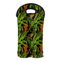 Tropical Summer Pattern Print Double Neoprene Wine Tote