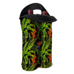Tropical Summer Pattern Print Double Neoprene Wine Tote