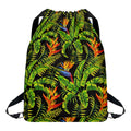 Tropical Summer Pattern Print Drawstring Backpack
