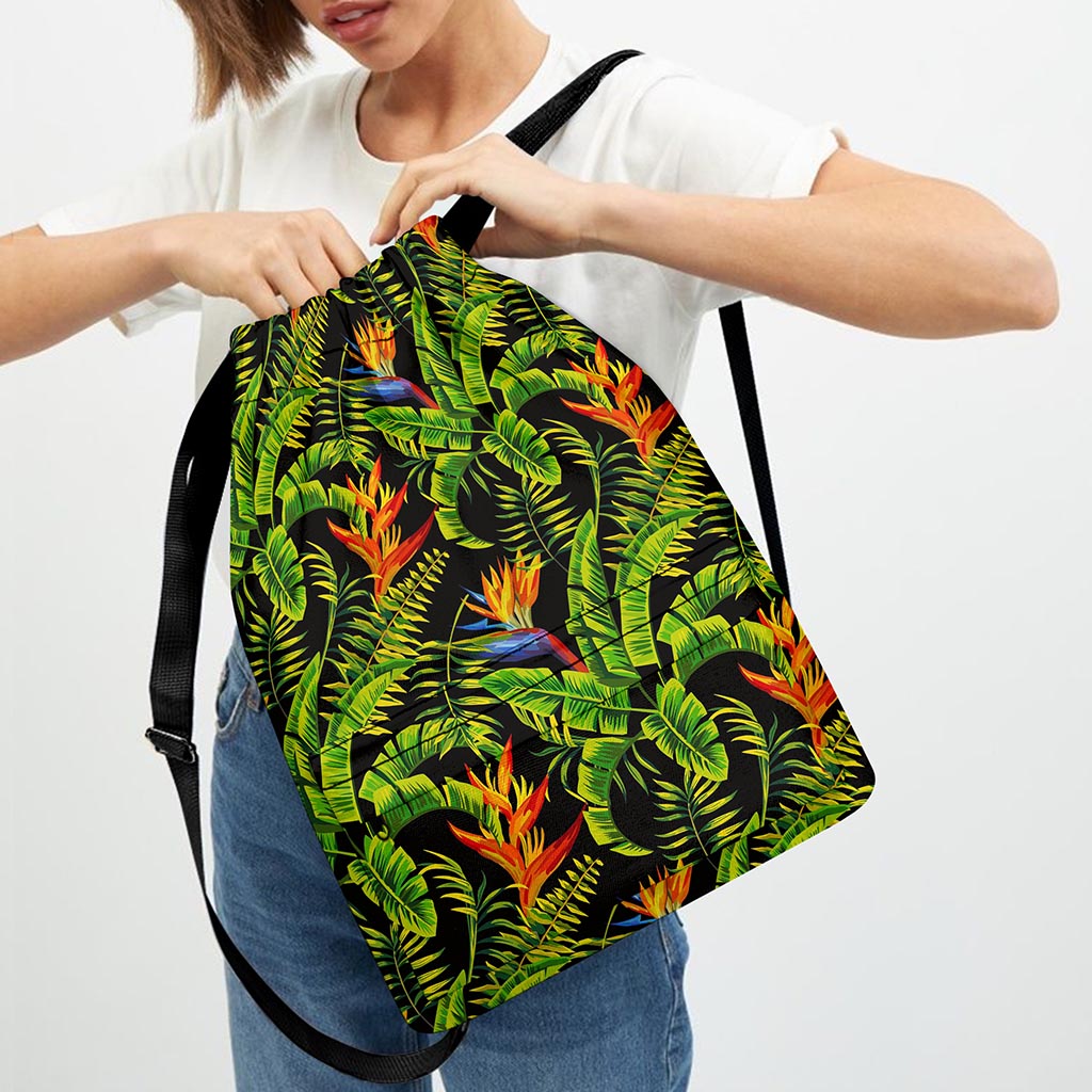Tropical Summer Pattern Print Drawstring Backpack