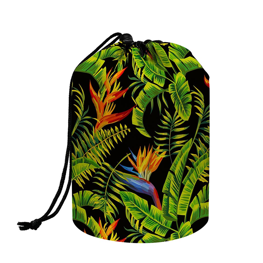 Tropical Summer Pattern Print Drawstring Makeup Bag