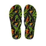 Tropical Summer Pattern Print Flip Flops