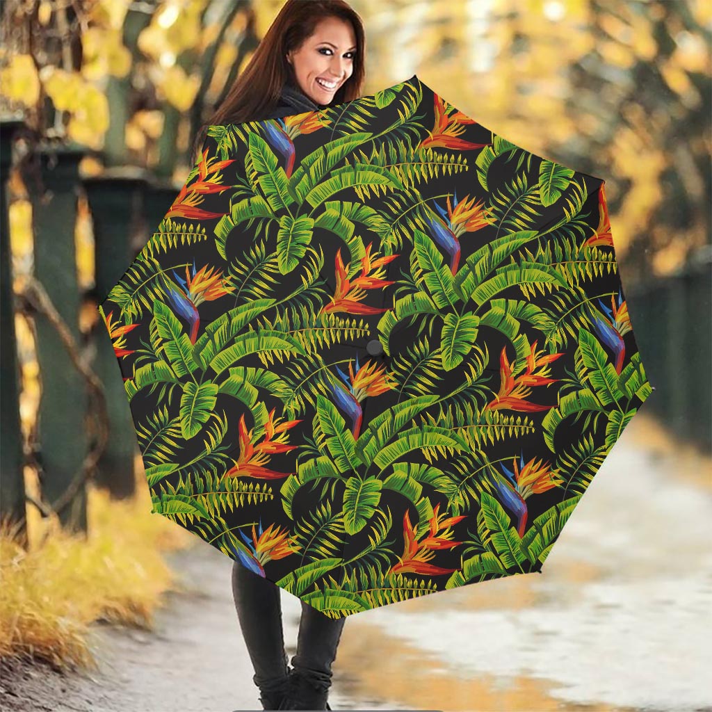 Tropical Summer Pattern Print Foldable Umbrella