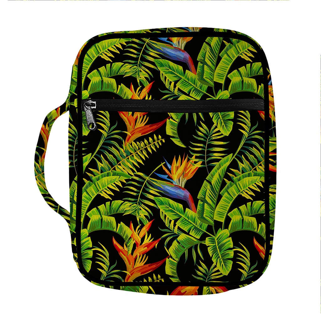 Tropical Summer Pattern Print Front Pocket Bible Bag