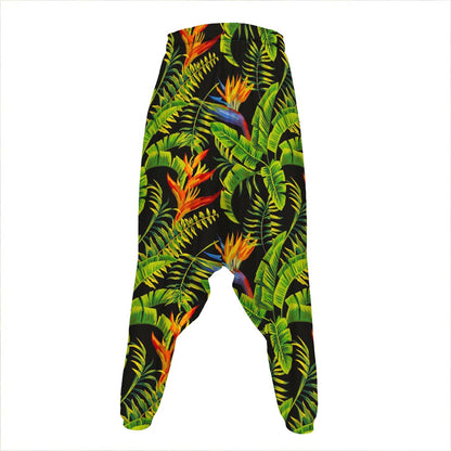Tropical Summer Pattern Print Hammer Pants