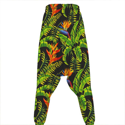 Tropical Summer Pattern Print Hammer Pants