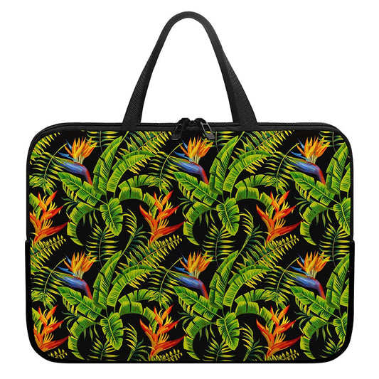 Tropical Summer Pattern Print Laptop Sleeve With Handle