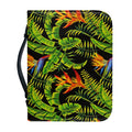 Tropical Summer Pattern Print Leather Bible Cover