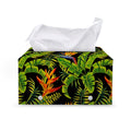 Tropical Summer Pattern Print Leather Tissue Box Cover