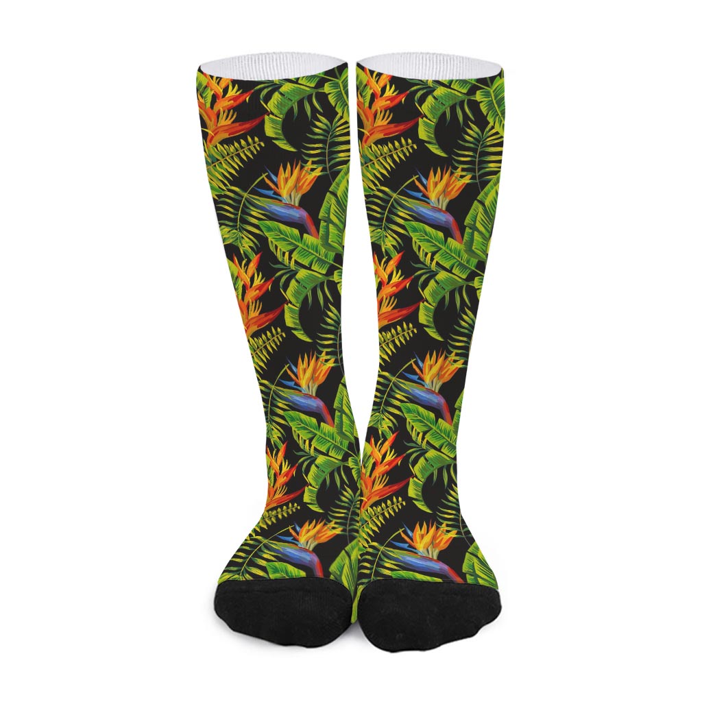 Tropical Summer Pattern Print Long Socks