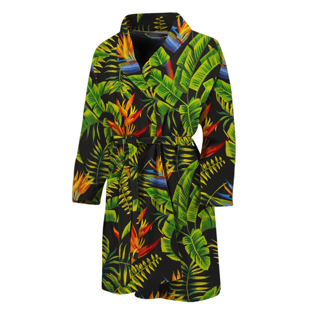 Tropical Summer Pattern Print Men's Bathrobe
