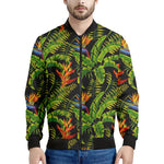 Tropical Summer Pattern Print Men's Bomber Jacket
