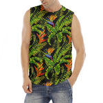 Tropical Summer Pattern Print Men's Fitness Tank Top