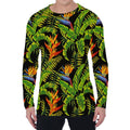Tropical Summer Pattern Print Men's Long Sleeve T-Shirt