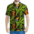 Tropical Summer Pattern Print Men's Polo Shirt