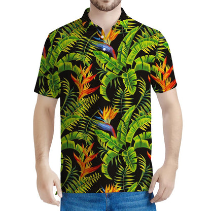 Tropical Summer Pattern Print Men's Polo Shirt