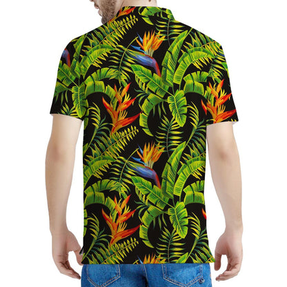 Tropical Summer Pattern Print Men's Polo Shirt