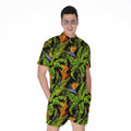 Tropical Summer Pattern Print Men's Romper