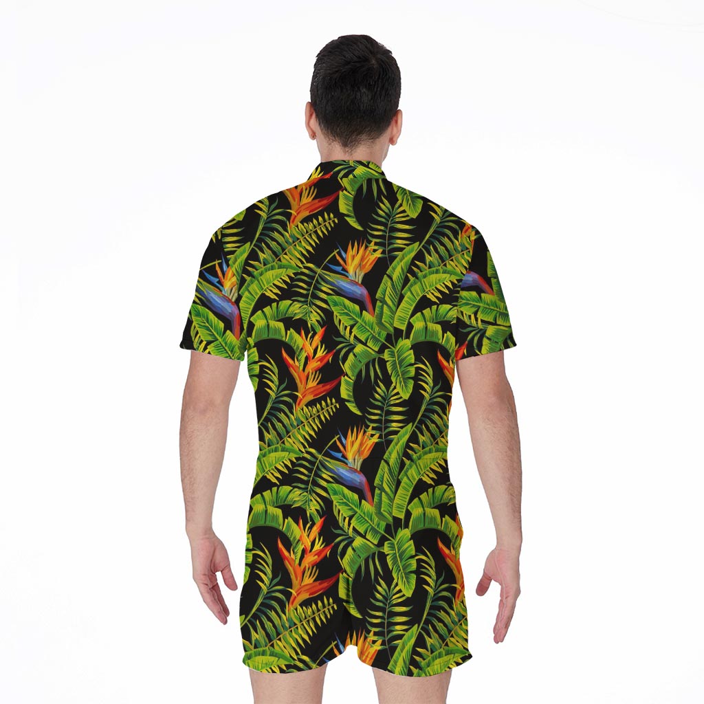 Tropical Summer Pattern Print Men's Rompers