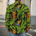 Tropical Summer Pattern Print Men's Shirt Jacket