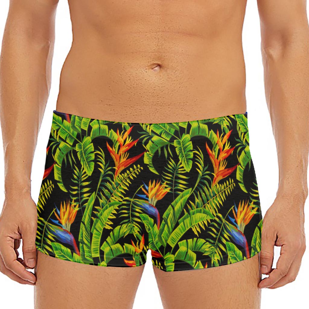 Tropical Summer Pattern Print Men's Short Boxer Briefs