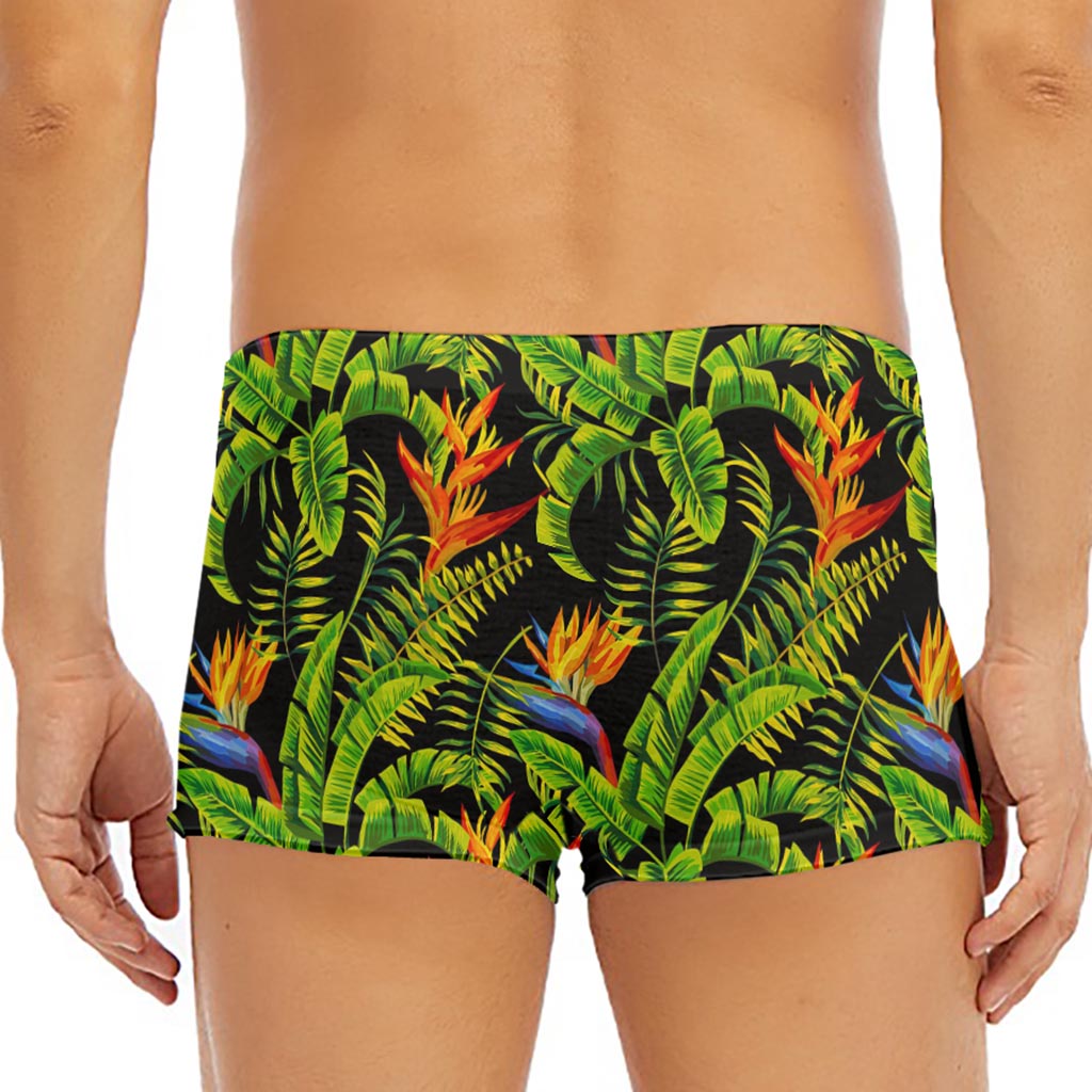 Tropical Summer Pattern Print Men's Short Boxer Briefs