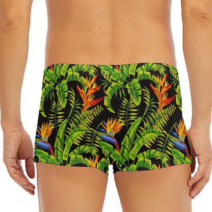 Tropical Summer Pattern Print Men's Short Boxer Briefs