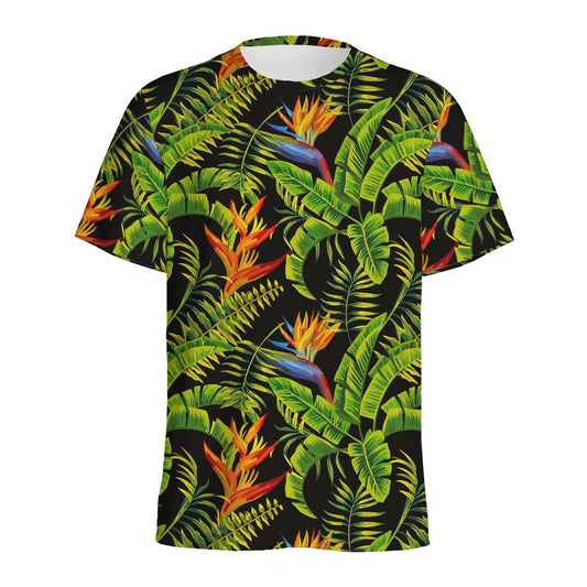 Tropical Summer Pattern Print Men's Sports T-Shirt