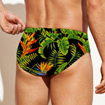 Tropical Summer Pattern Print Men's Swim Briefs