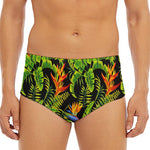 Tropical Summer Pattern Print Men's Triangle Swim Briefs