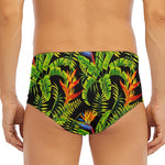 Tropical Summer Pattern Print Men's Triangle Swim Briefs
