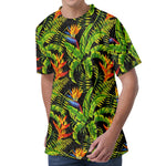 Tropical Summer Pattern Print Men's Velvet T-Shirt