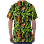 Tropical Summer Pattern Print Men's Velvet T-Shirt