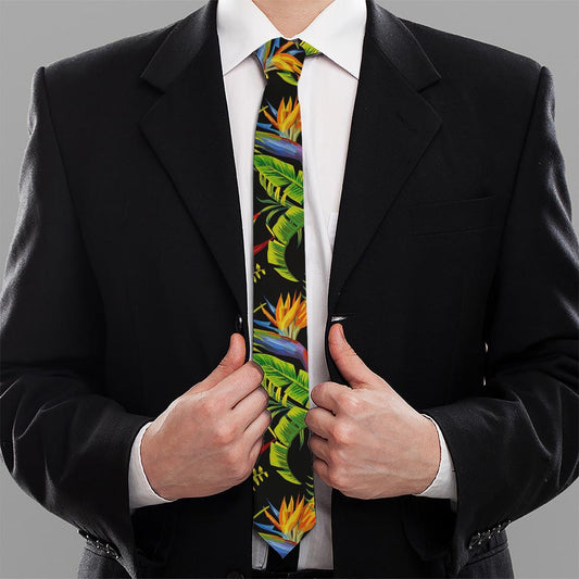 Tropical Summer Pattern Print Necktie