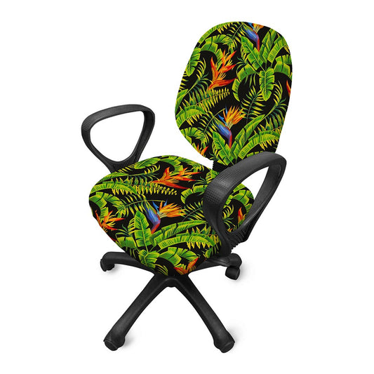Tropical Summer Pattern Print Office Chair Cover
