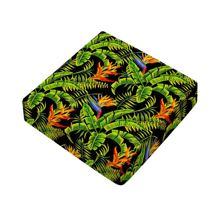 Tropical Summer Pattern Print Outdoor Seat Cushion Cover