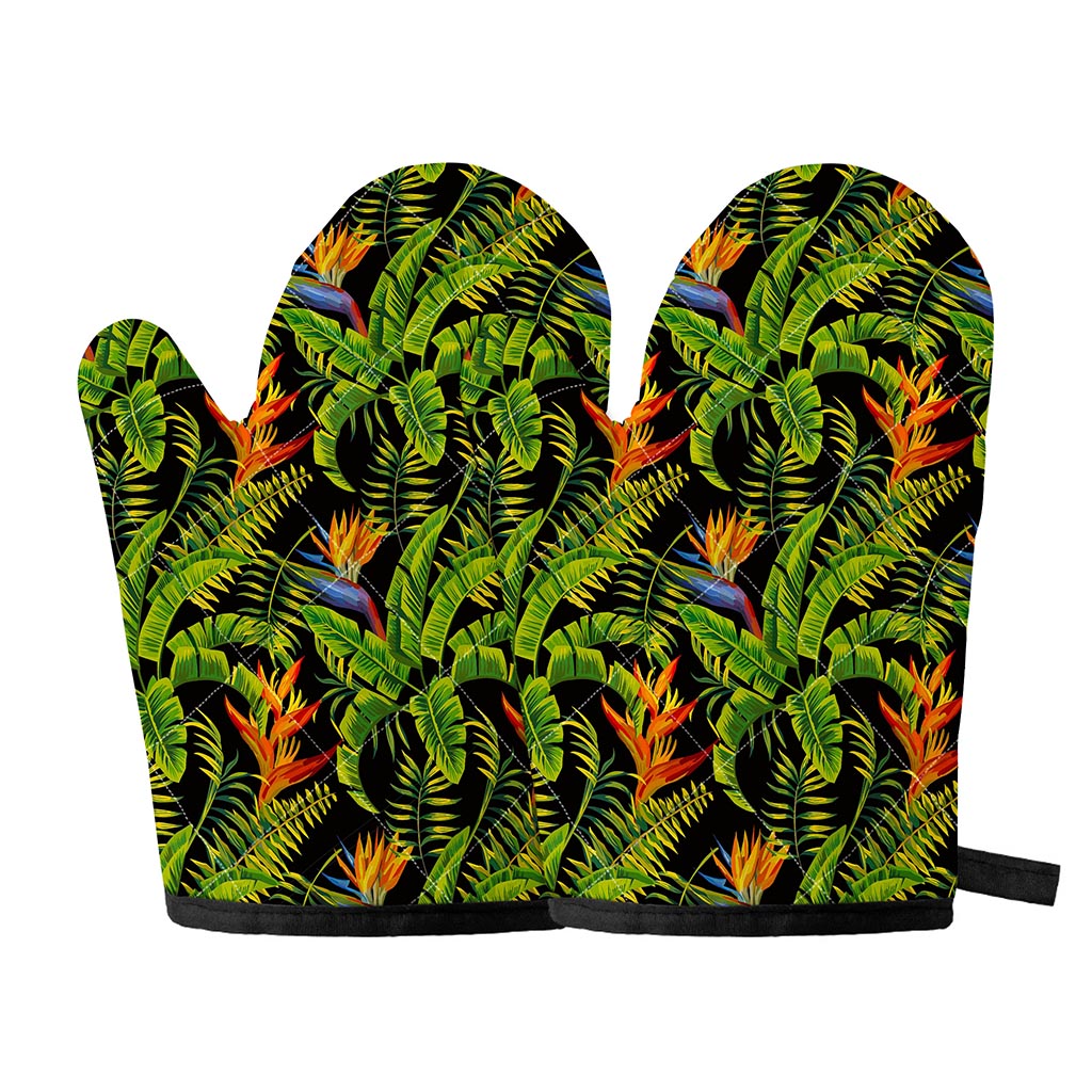 Tropical Summer Pattern Print Oven Mitts