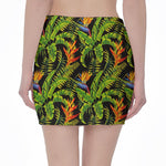 Tropical Summer Pattern Print Pencil Mini Skirt