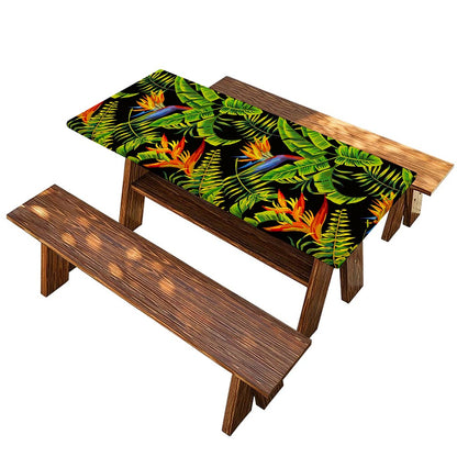 Tropical Summer Pattern Print Picnic Table Cover